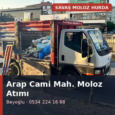 Arap Cami Mahallesi (Beyoğlu) moloz atımı - Savaş Moloz Hurda