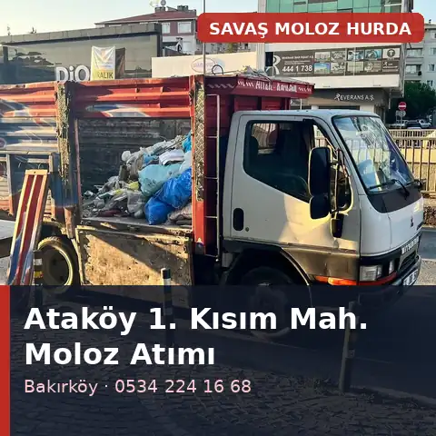 Ataköy 1. Kısım (Bakırköy) moloz atımı - Savaş Moloz Hurda