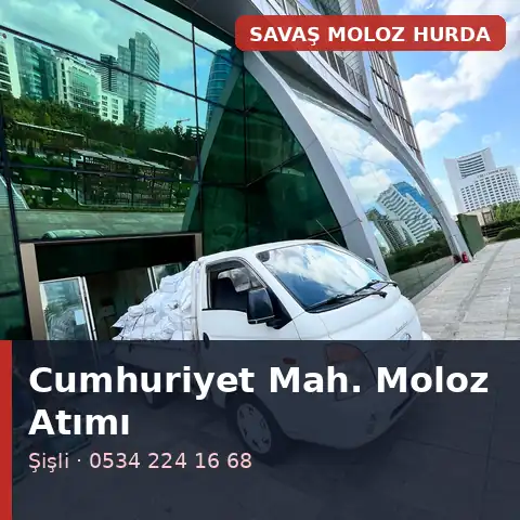 Cumhuriyet Mahallesi (Şişli) moloz atımı - Savaş Moloz Hurda