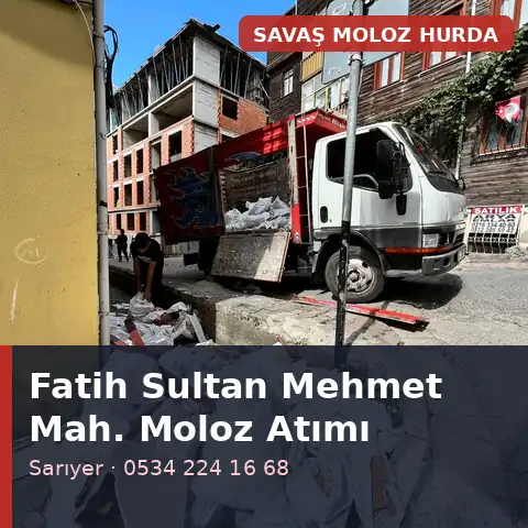 Fatih Sultan Mehmet Mahallesi (Sarıyer) tadilat sonrası temizlik - Savaş Moloz Hurda