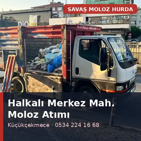 Halkalı Merkez Mahallesi (Küçükçekmece) moloz atımı - Savaş Moloz Hurda