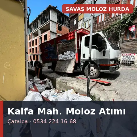 Kalfa Mahallesi (Çatalca) tadilat sonrası temizlik - Savaş Moloz Hurda