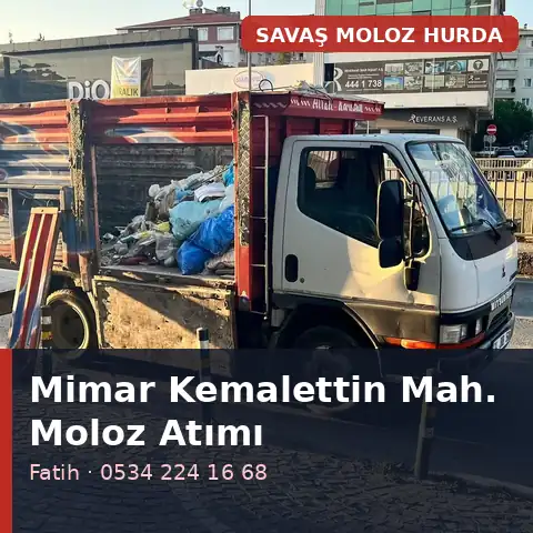 Mimar Kemalettin Mahallesi (Fatih) moloz atımı - Savaş Moloz Hurda