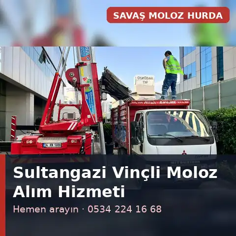 Sultangazi vinçli moloz alım hizmeti - Savaş Moloz Hurda