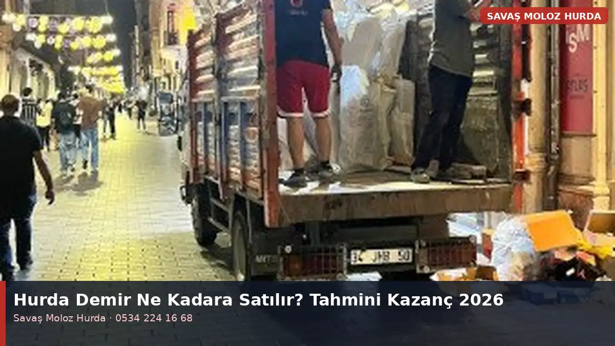 Hurda Demir Ne Kadara Satılır? Evde Çıkan Hurdalar ve Tahmini Kazanç (2026)